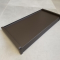 Parapet aluminiowy ciemny brąz RAL 8019 gr.1 mm