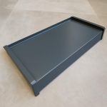 Parapet stalowy grafit kolor RAL 7024