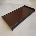 Parapet stalowy jasny brąz kolor RAL 8017