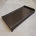 Parapet stalowy ciemny brąz kolor RAL 8019