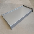 Parapet stalowy srebny kolor RAL 9006